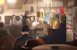 ipad Painting - 'Cafe Rybka, Prague.' @davidasutton @sketchbookexplorer Facebook.com/davidanthonysutton #sketch #ipadart #prague #travelblog #travel #caferybka