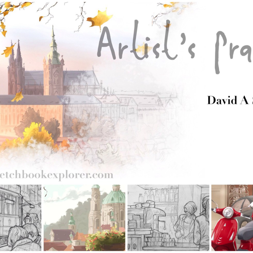 Artist's Prague. Travel art blog article. sketchbookexplorer.com