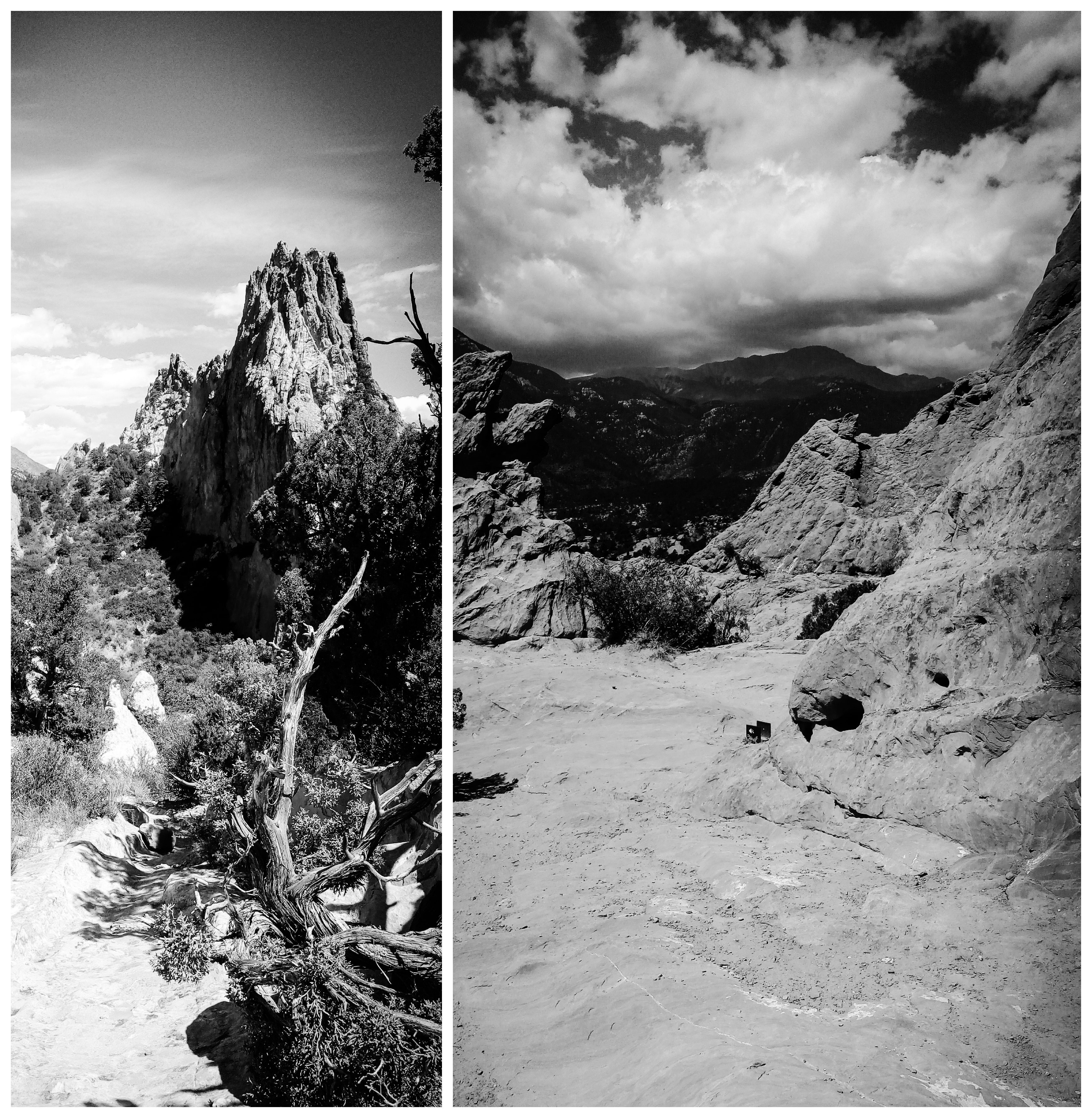 Nature Photos B&W - Colorado Springs, Colorado, US. ‘Garden of the Gods.’ The area is popular with cyclists and hikers, and has 21 miles of trails. sketchbookexplorer.com @davidasutton @sketchbookexplorer Facebook.com/davidanthonysutton #gardenofthegods #colorado #coloradosprings #unitedstates #USA #travel #travelblog #photography #nature #wildwest